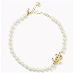EUC Kate Spade pearl Anchor necklace